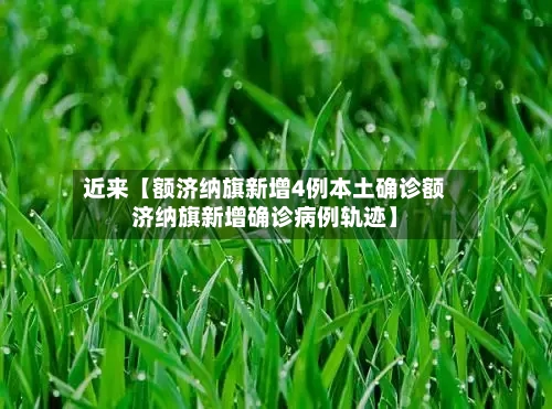 近来【额济纳旗新增4例本土确诊额济纳旗新增确诊病例轨迹】