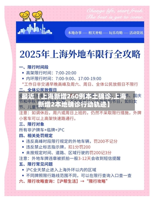 最近【上海新增260例本土确诊,上海新增2本地确诊行动轨迹】
