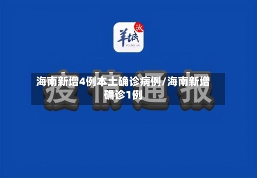 海南新增4例本土确诊病例/海南新增确诊1例-第2张图片