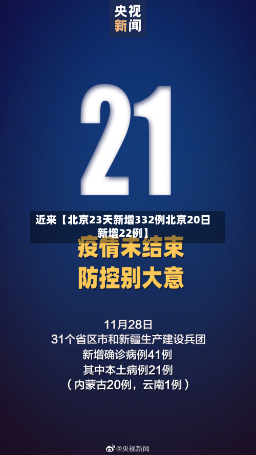 近来【北京23天新增332例北京20日新增22例】-第2张图片