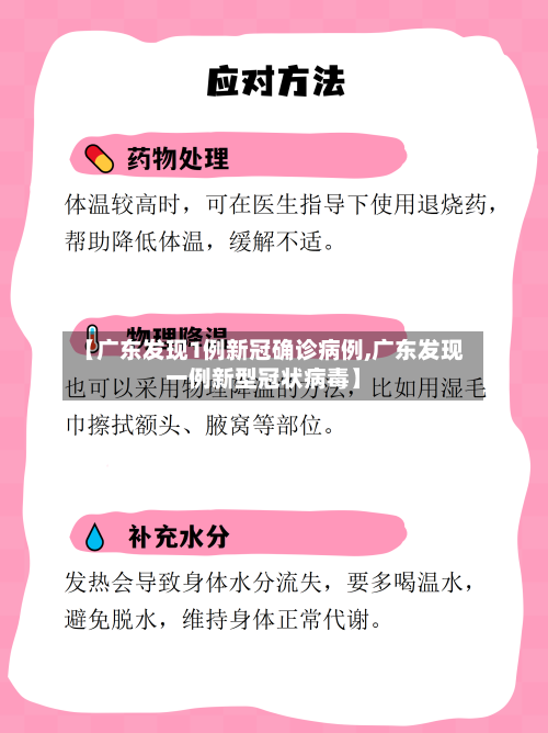 【广东发现1例新冠确诊病例,广东发现一例新型冠状病毒】