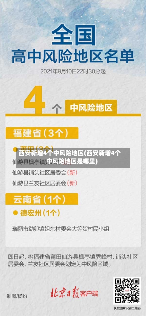 西安新增4个中风险地区(西安新增4个中风险地区是哪里)
