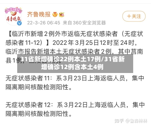 31省新增确诊22例本土17例/31省新增确诊12例含本土4例-第2张图片