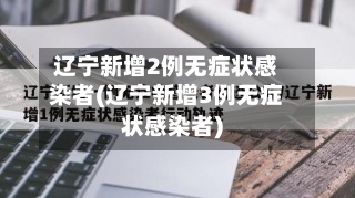 辽宁新增2例无症状感染者(辽宁新增3例无症状感染者)-第3张图片