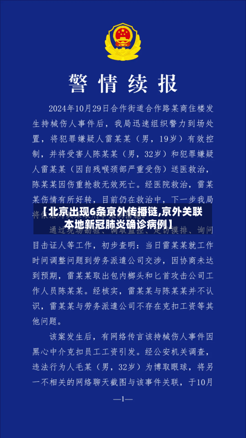 【北京出现6条京外传播链,京外关联本地新冠肺炎确诊病例】-第2张图片