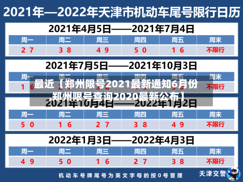 最近【郑州限号2021最新通知6月份,郑州限号查询2020最新公布】-第2张图片