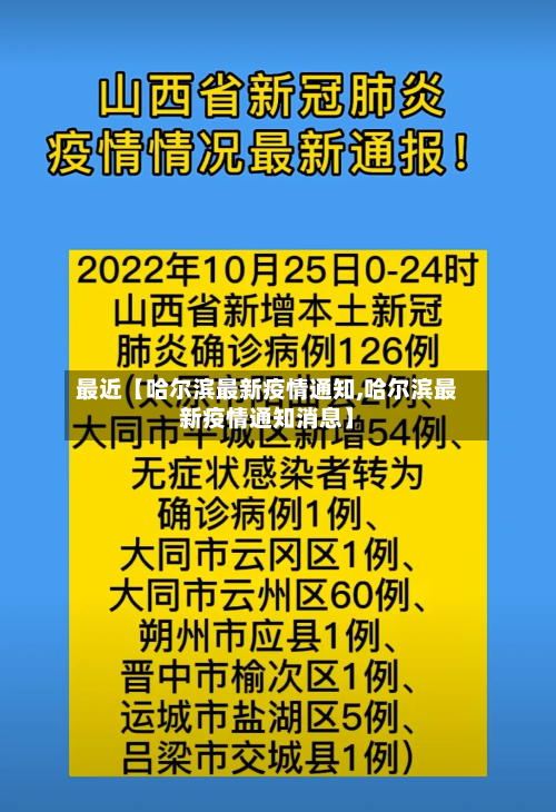 最近【哈尔滨最新疫情通知,哈尔滨最新疫情通知消息】-第2张图片