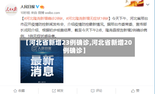 【河北省新增23例确诊,河北省新增20例确诊】-第3张图片