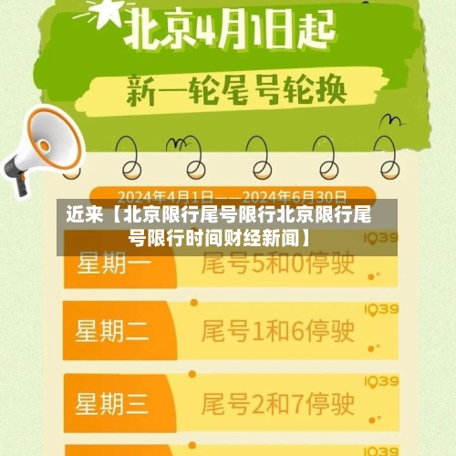 近来【北京限行尾号限行北京限行尾号限行时间财经新闻】