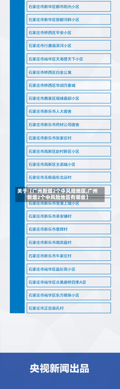 关于【广州新增2个中风险地区,广州新增2个中风险地区有哪些】-第2张图片