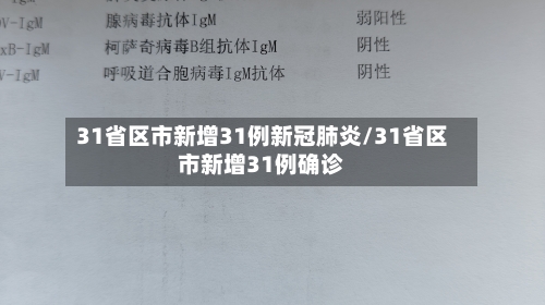 31省区市新增31例新冠肺炎/31省区市新增31例确诊