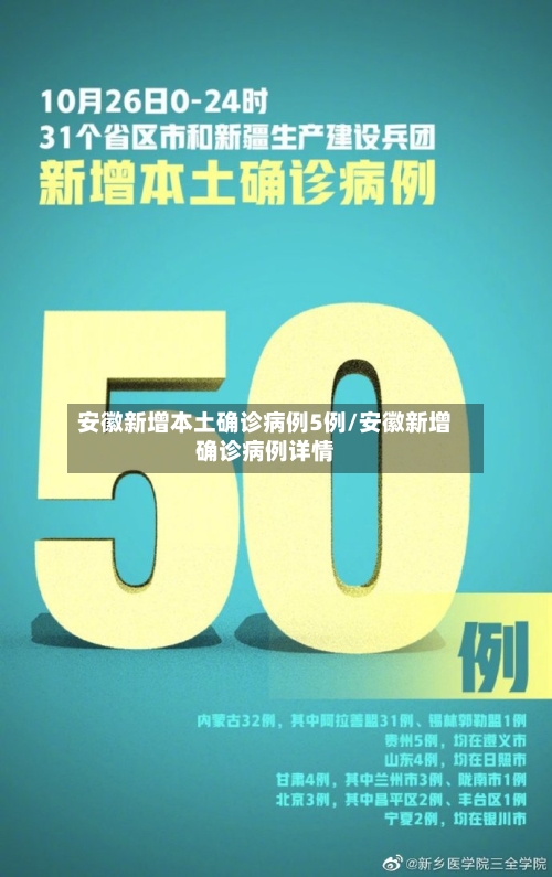 安徽新增本土确诊病例5例/安徽新增确诊病例详情