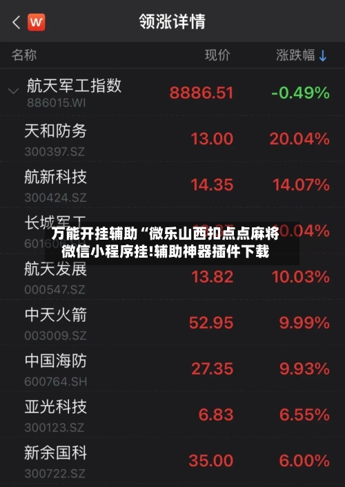万能开挂辅助“微乐山西扣点点麻将微信小程序挂!辅助神器插件下载
