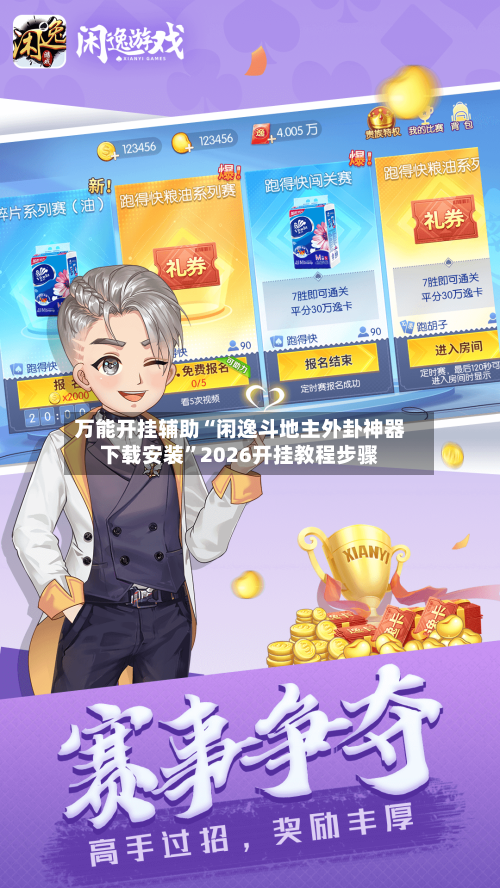 万能开挂辅助“闲逸斗地主外卦神器下载安装	”2026开挂教程步骤-第2张图片